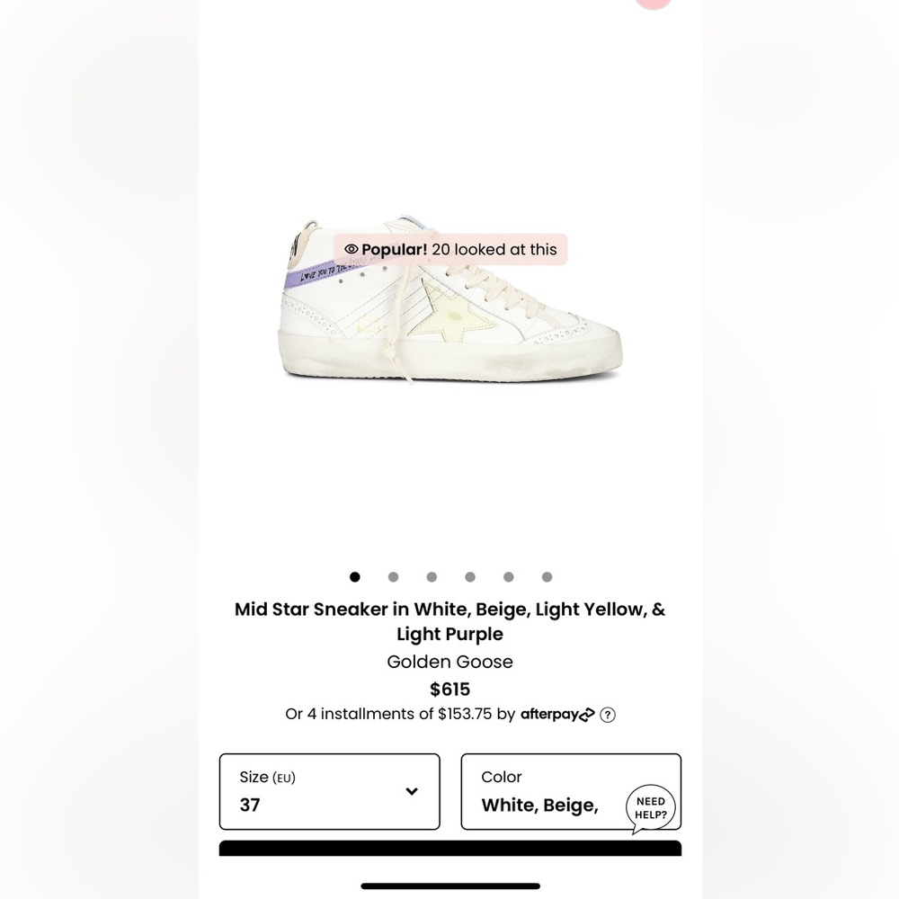 Golden Goose Mid Star sneaker NWT authentic in box - Picture 16 of 16
